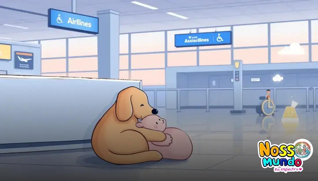 Embarque de cão de assistência: justiça, TAP e o direito da criança autista