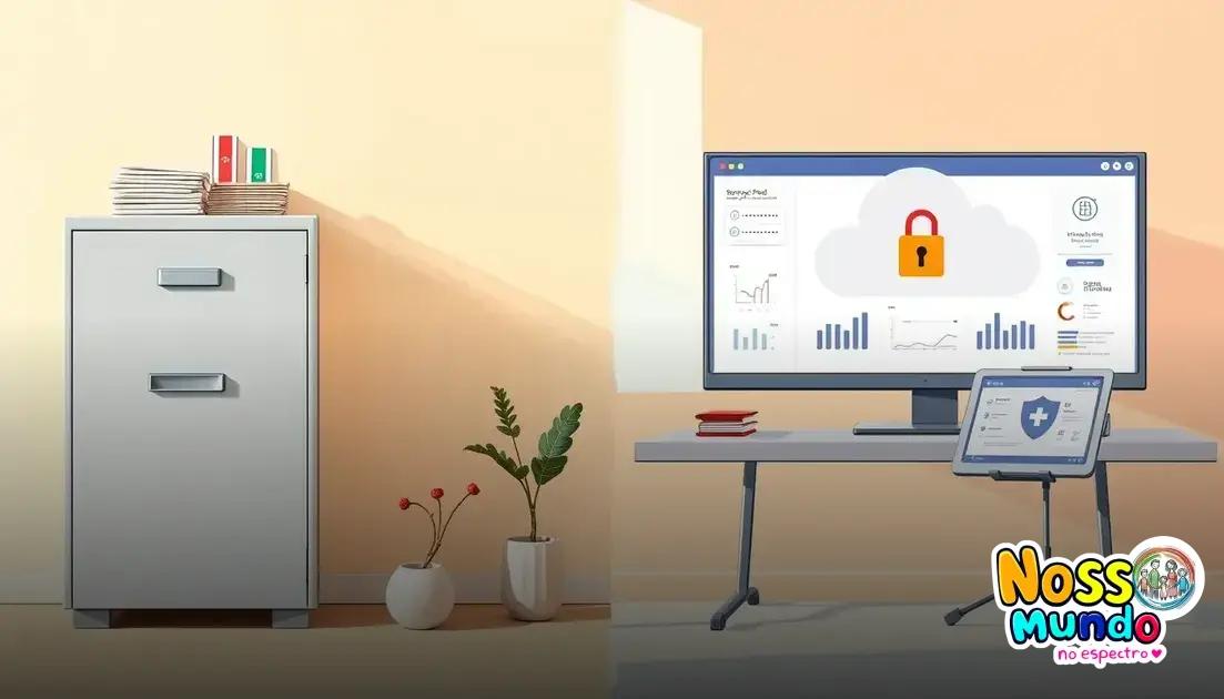 Privacidade e armazenamento: segurança de registros (digital e físico)